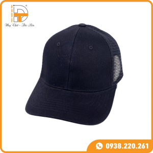 NÓN KẾT ĐEN PHỐI LƯỚI 